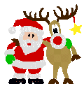Santa and Rudolph