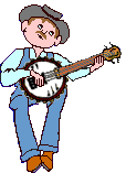 Old man with banjo