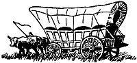 Covered Wagon with Oxen