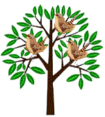 Tree with Wrens